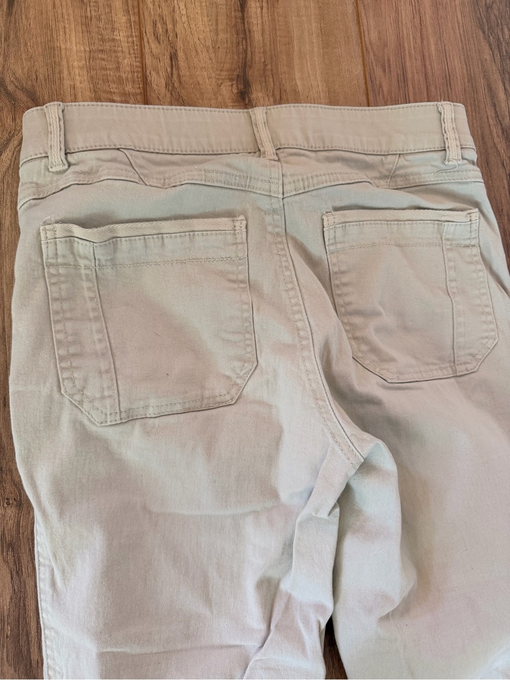 Wit & Wisdom Women’s Light Beige Khaki Casual Straight-Leg Capri Pants Size 4 - Picture 5 of 9